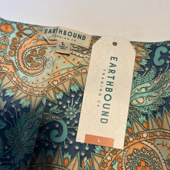 Earthbound Wrap around Twice Tunic mini dress large - Picture 7 of 13